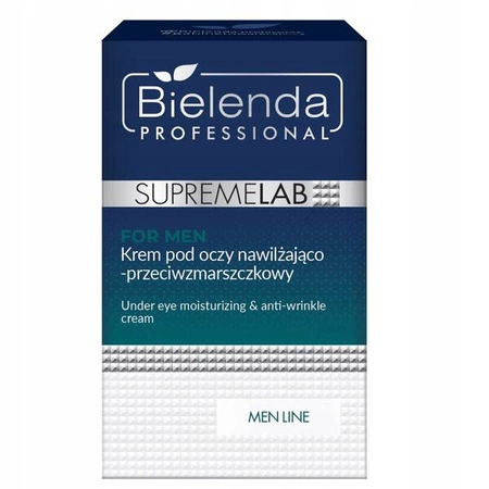 BIELENDA PROFESSIONAL Supremelab Men Line krem pod oczy nawilżająco przeciwzmarszczkowy 15ml