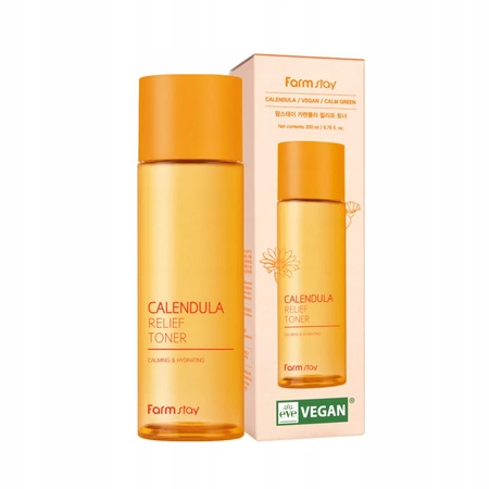 FARMSTAY Calendula Relief tonik do twarzy nawilżający z nagietkiem 200ml 