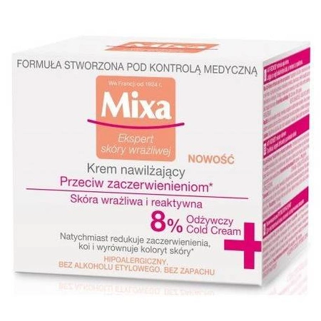 MIXA Przeciw Zaczerwienieniom krem nawilżający 50ml