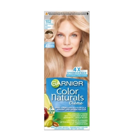 GARNIER Color Naturals Creme Rozjaśniający krem 102 Lodowy Opalizujący Blond