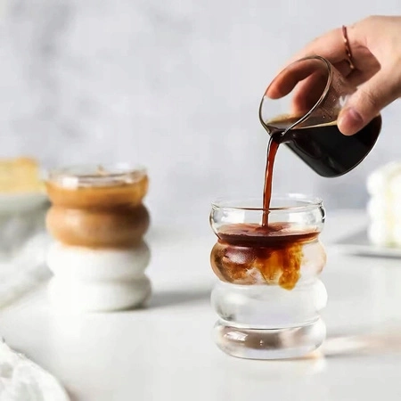 ECARLA szklanka do kawy latte long i drinków Bubble 320ml SZK37POJ