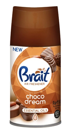 BRAIT Essential Oils wkład do automatycznych odświeżaczy powietrza CHOCO DREAM 250ml
