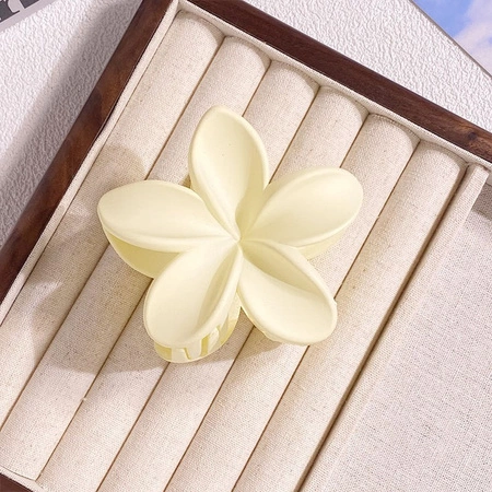 ECARLA spinka-klamra do włosów Kwiat Mat Kremowy SP426