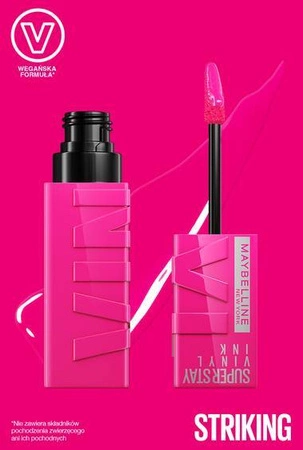 MAYBELLINE Super Stay Vinyl Ink pomadka do ust 150 Striking 4,2ml