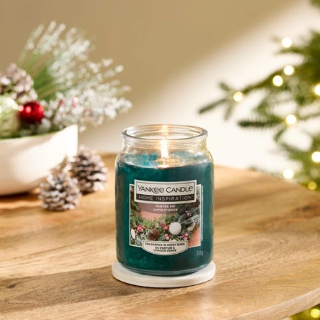 YANKEE CANDLE Home Inspiration Duża świeca w słoiku WINTER FIR 538g