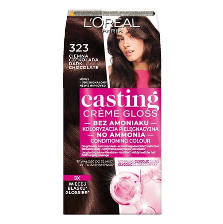 LOREAL Casting Creme Gloss 323 Ciemna Czekolada