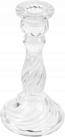 ECARLA świecznik dekoracyjny szklany Glamour 16cm SW16