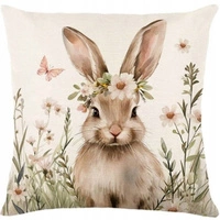 ECARLA Wielkanoc poszewka na poduszkę Wiosenny Króliczek POD213