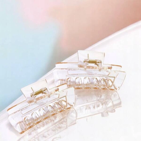 ECARLA spinka-klamra do włosów duża prostokąt SP191