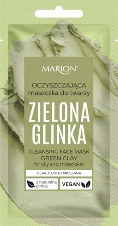 MARION maseczka do twarzy Zielona glinka 8g  TERMIN 09-2024