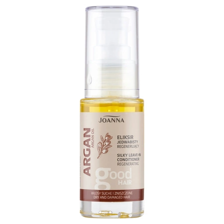 JOANNA Argan Oil eliksir do włosów jedwabisty regenerujący 25ml