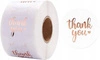 ECARLA naklejki Thank You opalizujące Rose Gold NNK07 500szt