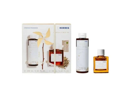 KORRES White Tea zestaw żel pod prysznic + edt Conscious Fragrances