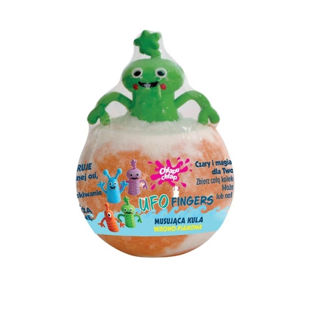 ESTETICA Chlapu Chlap Ufo Ludki musująca kula do kąpieli Ananas 100g