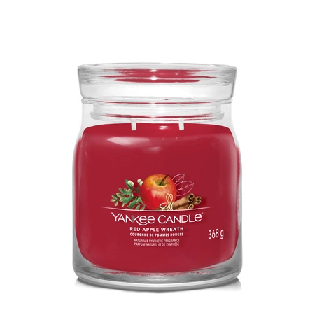 YANKEE CANDLE Signature Średnia świeca w słoiku RED APPLE WREATH 368g