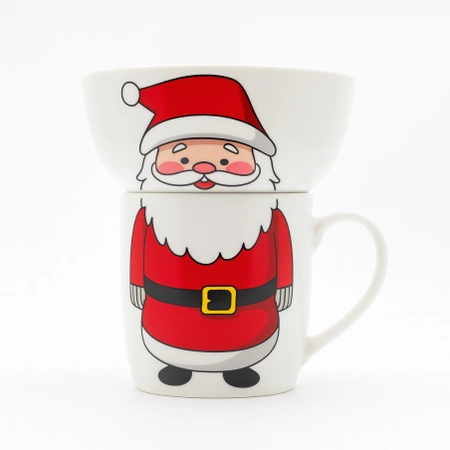 ECARLA kubek świąteczny 350ml - zestaw z miseczką 400ml KB35WZ2