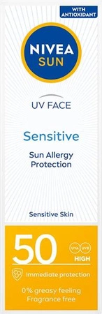 NIVEA Sun UV Face Sensitive krem dla skóry wrażliwej SPF50 50ml