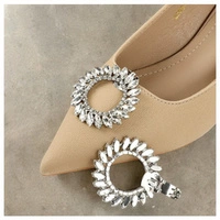 ECARLA klipsy do butów z kryształkami KDB23 2szt