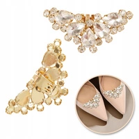 ECARLA klipsy do butów z kryształkami, cyrkoniami KDB48 2szt