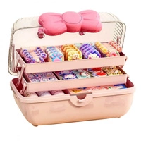 ECARLA organizer szkatułka na kosmetyki biżuterię, ozdoby do włosów CB74R