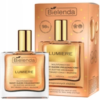 BIELENDA Lumiere suchy olejek ze złotymi drobinami do twarzy, ciała i włosów 50ml