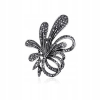 ECARLA broszka kryształowa Kwiat Kokarda BZ108 