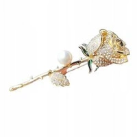 ECARLA broszka kryształowa Róża BZ152 