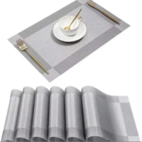 ECARLA podkładka na stół prostokątna Szara 45x30cm MP23