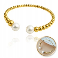 ECARLA bransoletka na rękę ze stali chirurgicznej pozłacanej BST1563