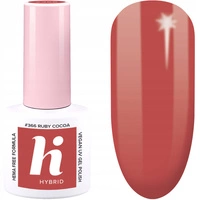 HI HYBRID Coffeehouse lakier hybrydowy Hema Free 366 Ruby Cocoa 5ml