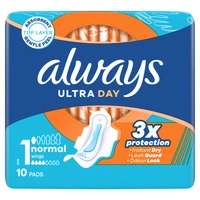 ALWAYS Ultra Normal Plus podpaski ze skrzydełkami 10szt