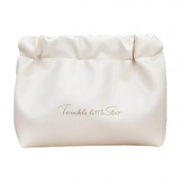 ECARLA saszetka z ekooskóry na kosmetyki, wkładki S 12,5x9,5cm Krem KS147B