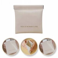 ECARLA organizer na wkładki higieniczne z ekoskóry Kremowy ORM34K 