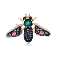 ECARLA broszka kryształowa kolorowy Owad BZ44 