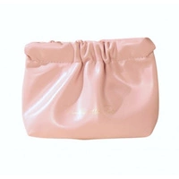 ECARLA saszetka z ekooskóry na kosmetyki, wkładki S 12,5x9,5cm Róż KS147R