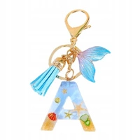 ECARLA brelok do kluczy LITERKA A Morski Ogon Syreny, Muszelki BRL353A