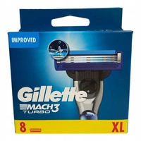 GILLETTE Mach3 Turbo Wkłady do maszynki do golenia 8szt