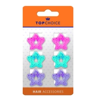 TOP CHOICE zestaw spinek do włosów Małe Kolorowe Kwiatuszki 6szt 