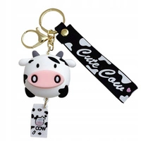 ECARLA brelok do kluczy Biało-czarna Krówka BRL230