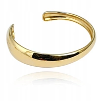 ECARLA bransoletka na rękę ze stali chirurgicznej pozłacanej regulowana BST1528