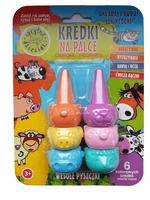 ESTETICA Sprytne Dzieciaki kredki na palce Wesołe pszczółki 6szt