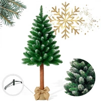 ECARLA choinka na pniu ośnieżony świerk 150cm CHO08