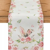 ECARLA bieżnik na stół świąteczny 180x33cm Uszy Króliczka BZK03