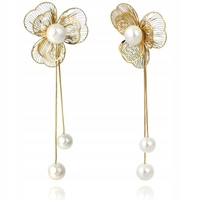 ECARLA kolczyki ze stali szlachetnej platerowanej złotem KST3361