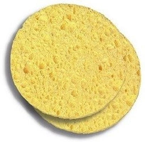 DONEGAL gąbka celulozowa do demakijażu 2szt. beż (9752)