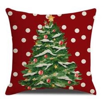 ECARLA Zima świąteczna poszewka na poduszkę 45x45cm Choinka POD197 