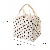 ECARLA torba termiczna piknikowa Lunch Box 26x21x18cm Stokrotki PJM45 