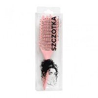 ECARLA szczotka do włosów kręconych, do rozczesywania, suszenia, masażu Różowa SCZ20R