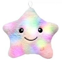 ECARLA poduszka świąteczna welurowa LED 40X35cm GWIZADKA OMBRE FIOLET PDS20