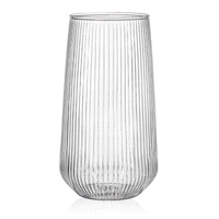 ECARLA szklanka ryflowana duża do drinków 500ml 6cmx14cm SZK151